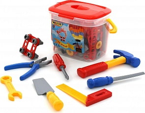 Набор инструментов №1, 72 элемента в ведёрке (Полесье, п-47151)