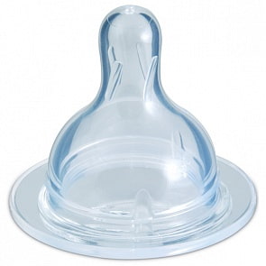 Соска EasyStart молочная силиконовая для детского питания, быстрый поток (Canpol Babies, 21/723)