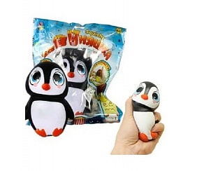 Игрушка-антистресс из серии Мммняшка squishy сквиши – Пингвин (1toy, Т12321)