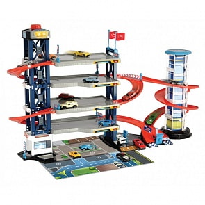 Парковка 4 уровня, 3 машинки и вертолет (Dickie Toys, 3749008)