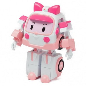 Poli Robocar. Трансформер Эмбер, 7.5 см. (Silverlit, 83047)