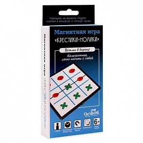 Игра настольная магнитная Крестики-нолики, 11 предметов (Origami, 05321)