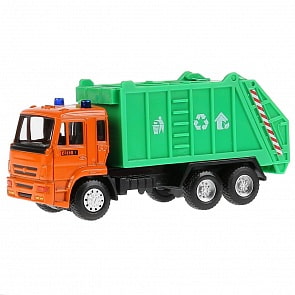 Металлический инерционный Мусоровоз (Playsmart, X600-H09096) (ассортимент)