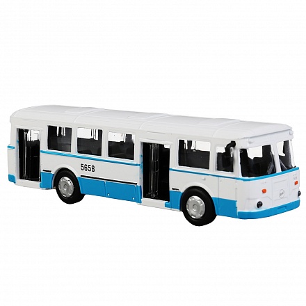 Модель Автобус Лиаз-677 15 см двери открываются инерционная металлическая 