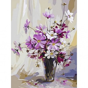 Раскраски по номерам - Космея, 30 х 40 см (Белоснежка, 037-AS)