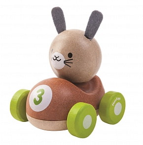 Деревянная машинка – Зайчик (Plan Toys, 5680k)