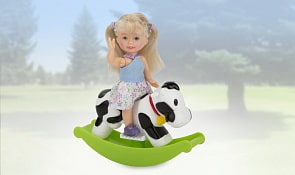 Игровой набор - На качалке, на коровке (Paula, MC23010b)