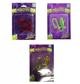 Лизуны Ящерицы из серии Мелкие пакости, 6 х 4 + 15 см, несколько видов (1toy, Т56315) (ассортимент)