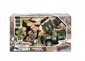 Набор военной техники с фигуркой и аксессуарами (Junfa Toys, HW-M2906)