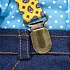 Мягкая игрушка – Басик в джинсовых шортах и желтой рубашке, 19 см  - миниатюра №4