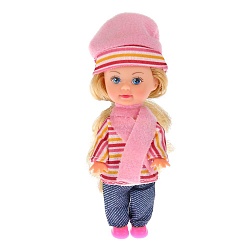 Кукла – Машенька в зимней одежде, 12 см (Карапуз, MARY15685-19-BB) - миниатюра