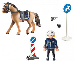 Игровой набор из серии Конный спорт: Горная полиция (Playmobil, 9260pm) - миниатюра