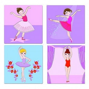 Набор трафаретов - Балет (Djeco, 08858k)