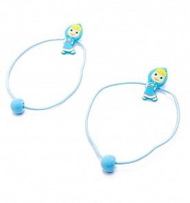 Набор голубых резинок для волос из серии Маша и Медведь, 2 шт. (Маша и медведь, 331669)