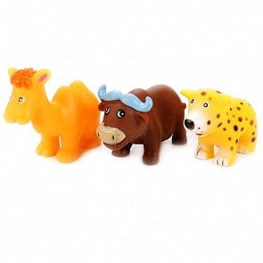 Игрушки для ванной - 3 животных Африки (Играем Вместе, В1565912sim)