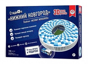 Сборный 3D пазл из пенокартона – стадион Нижний Новгород (IQ-puzzle, 16554)
