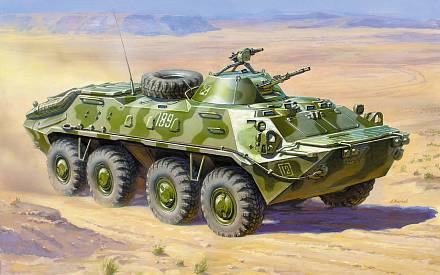 Модель для склеивания - Советский БТР-70. Афганская война 