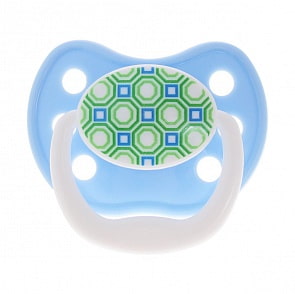 Пустышка PreVent классик, 12+ месяцев, с крышкой, для мальчиков (DrBrowns, PV31405)