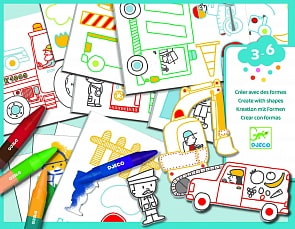 Набор для творчества - Машинки (Djeco, 08995)