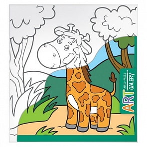Раскраска на бумажном холсте из серии Арт Галерея малая – Жираф (Айрис-Пресс, 25827АП)