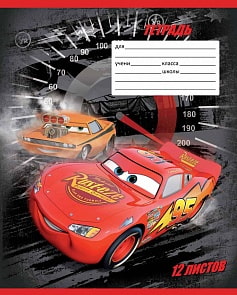 Тетрадь в линейку Disney/Pixar – Тачки, 5 вариантов (Росмэн, 25287ros)