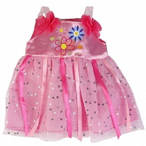 Одежда для кукол – Платье с лентами и повязка на голову, 40-42 см (Карапуз, B1626201-RUsim)