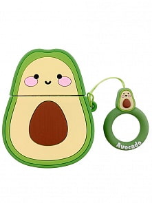 Чехол для наушников AirPods Авокадо, зеленый (МихиМихи, MM08485)