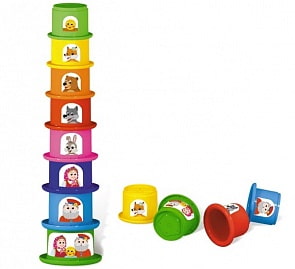 Пирамидка – Колобок, 8 стаканчиков (Stellar, 01937-Kno_)