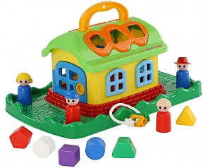 Сказочный домик-сортер на лужайке, в сеточке (Полесье, П-48752)