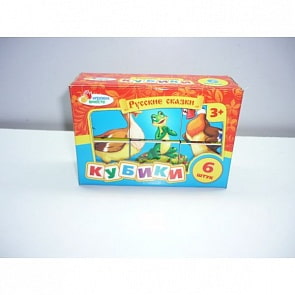 Набор из 6 кубиков «Русские сказки» (Играем вместе, B926559-Rsim)   