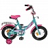 Детский велосипед 12", А-тип, бирюзово-розовый  - миниатюра №1