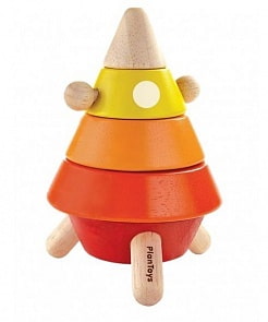 Деревянная пирамидка – Ракета (Plan Toys, 5708k) 