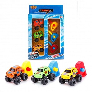 Набор Минигонки, 3 машинки с пускателем (Наша игрушка, M6448)