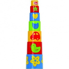 Ведерко-пирамидка – Формочки, 7 предметов (Gowi, 453-07k)