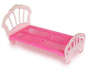 Кровать для кукол размером 45 см. - Лира (Завод Огонек, ОГ112)