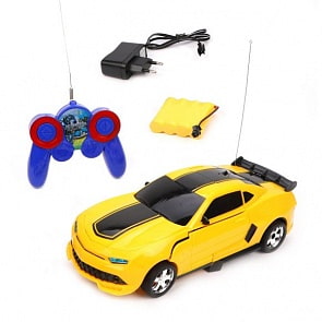 Трансформер электронный Машина-робот, резиновые покрышки, свет, звук, аккумулятор (Наша игрушка, 1701)