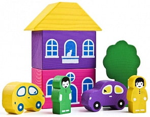 Конструктор - Цветной городок, фиолетовый (Томик, 8688-2 ТОМИКsim)