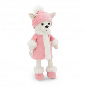Мягкая игрушка - Собачка Lucky Lili: Зимняя нежность из серии Lucky Doggy (Orange, LD006)