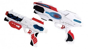 Набор бластеров – 2 штуки. Световые и звуковые эффекты, 30 см (Fun Red, FRBL010)