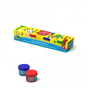 Краски пальчиковые Artberry с Алоэ Вера, 4 цвета/35 мл (Erich Krause, 41751EK)