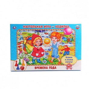 Настольная игра-ходилка Времена года (Умка, 4690590113561sim)