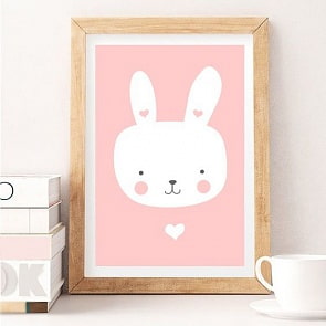 Постер - Зефирный зайчонок, размер А3 (Астел Медиа, 0008A3)