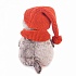 Басик в вязаной шапке и шарфе, 22 см  - миниатюра №3
