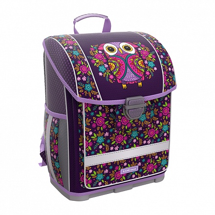 Ранец с пластиковым дном ErichKrause® ErgoLine® 16 L - Flower Owl 