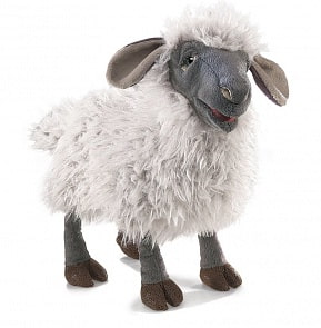 Озвученная мягкая игрушка - Овечка, 38 см (Folkmanis, 3058)