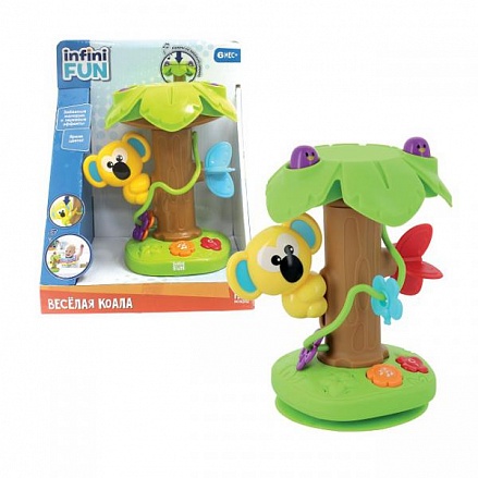 Развивающая игрушка из серии Kidz Delight Веселая коала, на присоске для детского столика 