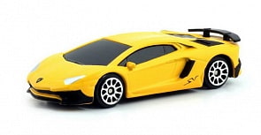 Металлическая машина - Lamborghini Aventador LP 750-4 Superveloce, 1:64, матовый желтый (RMZ City, 344994SM(C)