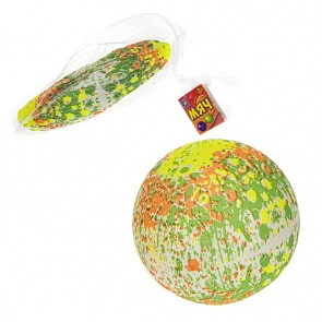 Мяч пвх 23 см, 60 г, абстракция, разные цвета (1toy, Т17382)