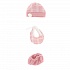 Комплект одежды для кукол 26 см розовое одеяло шапка слюнявчик трусики  - миниатюра №6