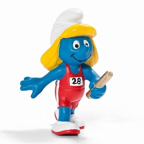 Игровая фигурка – Смурфетта-участница эстафеты (Schleich, 20739k)